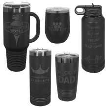 Load image into Gallery viewer, Ghost Black ion-plated tumblers - preorder