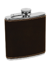 Load image into Gallery viewer, CUSTOM leatherette wrapped flask