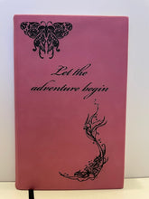 Load image into Gallery viewer, Let the Adventure Begin leatherette journal
