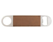 Load image into Gallery viewer, Engraved Leatherette Bottle Opener
