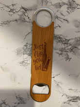 Load image into Gallery viewer, Engraved Leatherette Bottle Opener