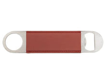 Load image into Gallery viewer, Engraved Leatherette Bottle Opener