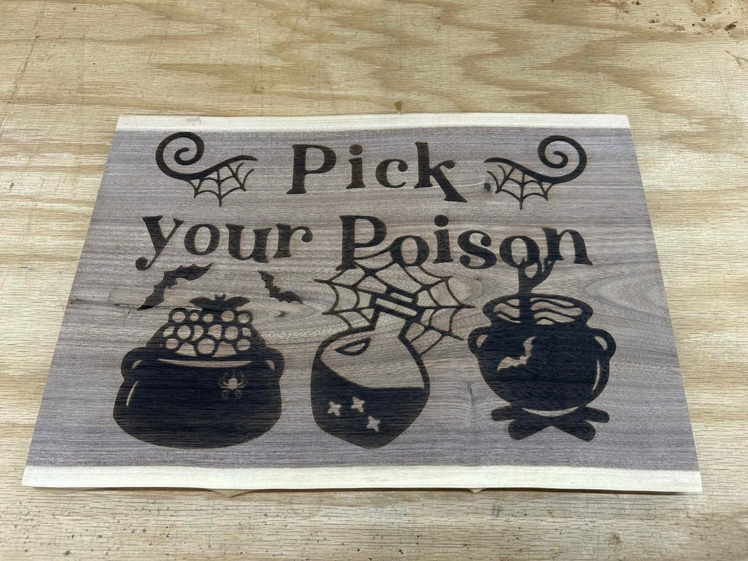 Spooky Black Walnut Charcuterie board