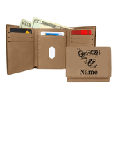 Load image into Gallery viewer, KC Robotics Tri-fold Leatherette wallet
