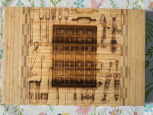 Load image into Gallery viewer, Measuring cheat sheet bamboo cutting board
