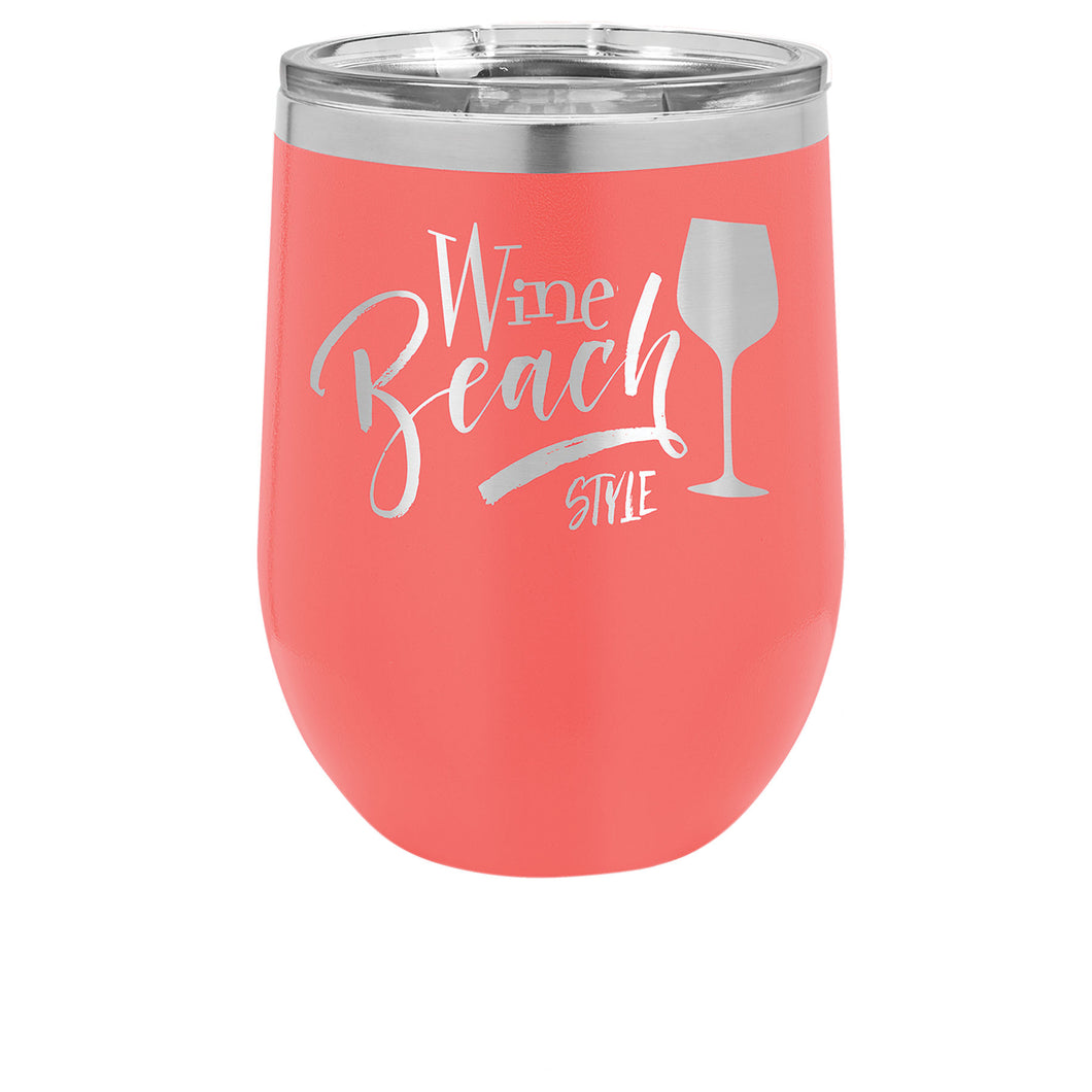 Beach Style stemless wine tumbler