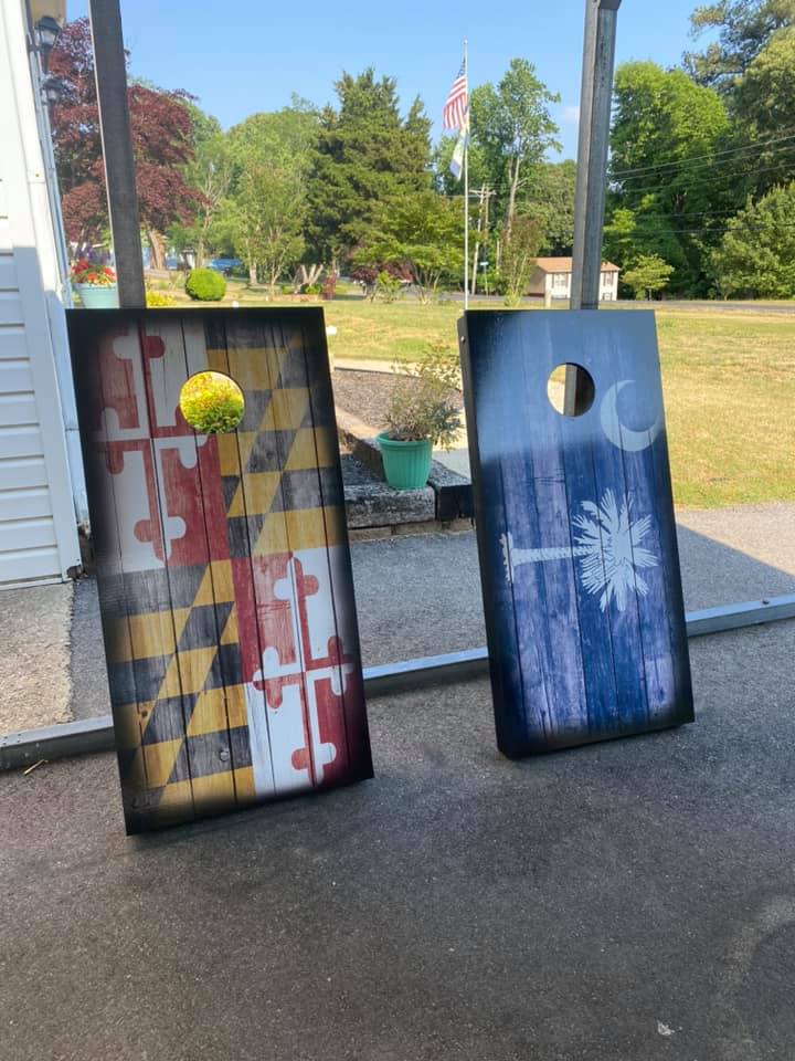 FUNDRAISER Custom cornhole board set