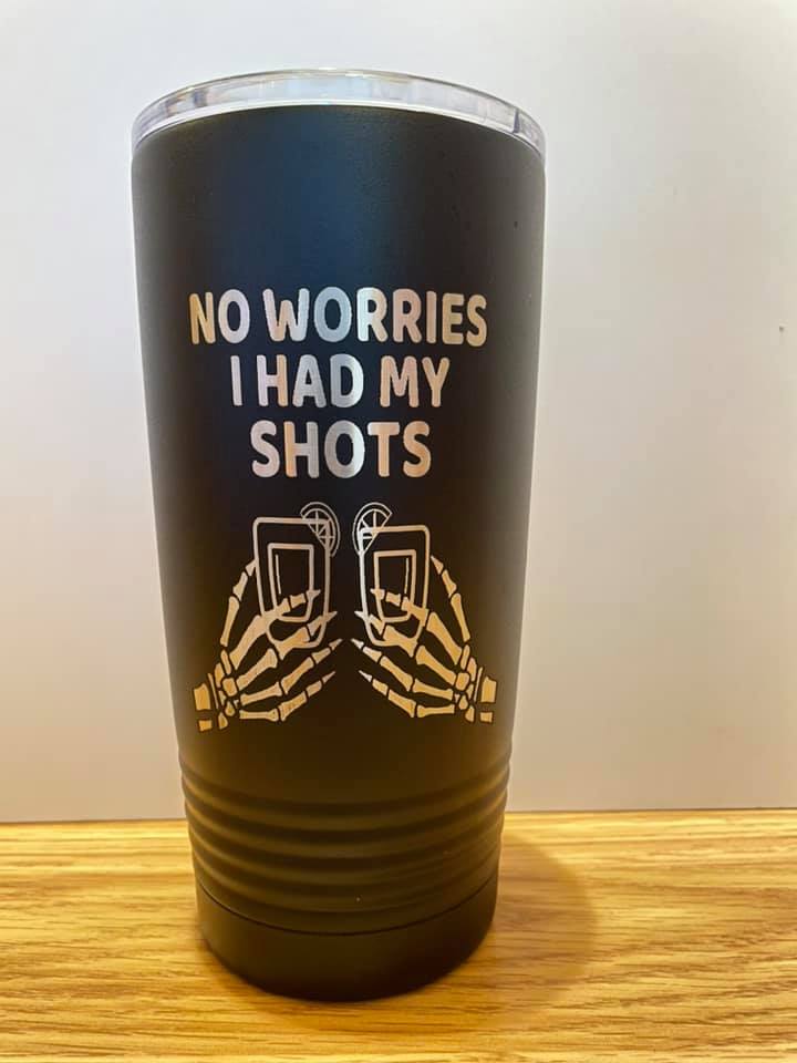 No Worries 20oz tumbler