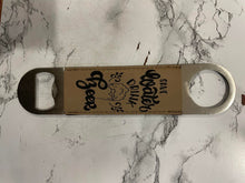 Load image into Gallery viewer, Engraved Leatherette Bottle Opener

