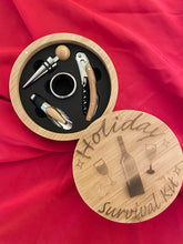 Load image into Gallery viewer, Holiday survival kit Wine Gift Set
