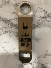 Load image into Gallery viewer, Engraved Leatherette Bottle Opener
